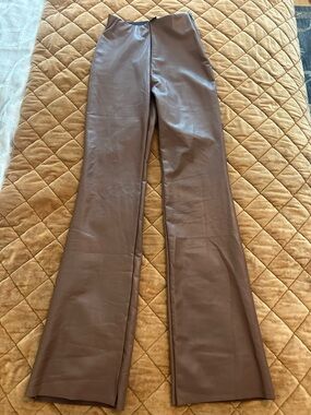 Forever 21 Tan Faux Leather Skirt